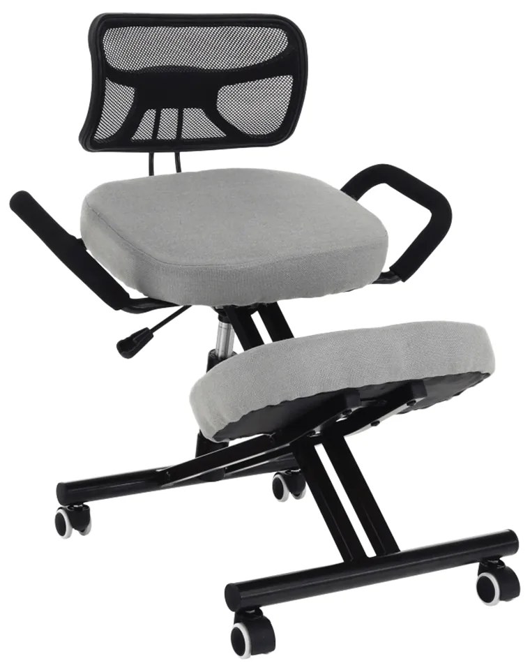 Ergonomická kľakačka, sivohnedá Taupe/čierna, RUFUS