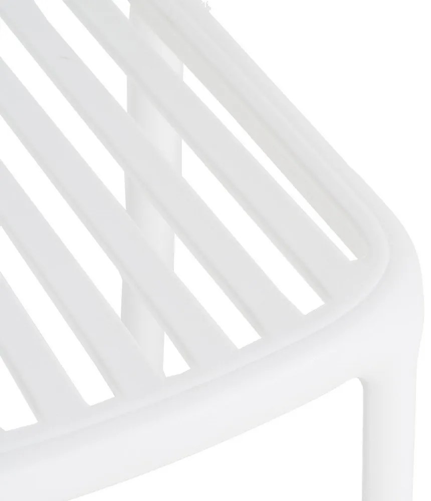 Biela plastová jedálenská stolička Alia – Ixia