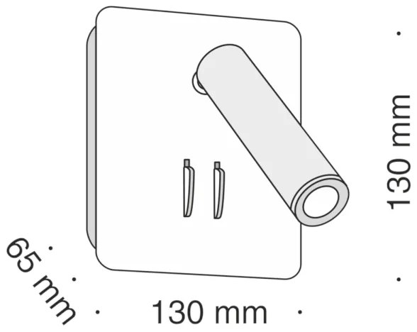 Maytoni C175-WL-01-6W-W - LED Nástenné bodové svietidlo IOS LED/9W/230V biela