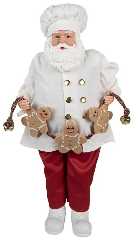 Vianočné dekorácie Santa cukrár s perníčkami - 27*13*50 cm