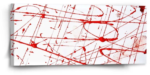 Sablio Obraz Krvavé striekance - 110x50 cm