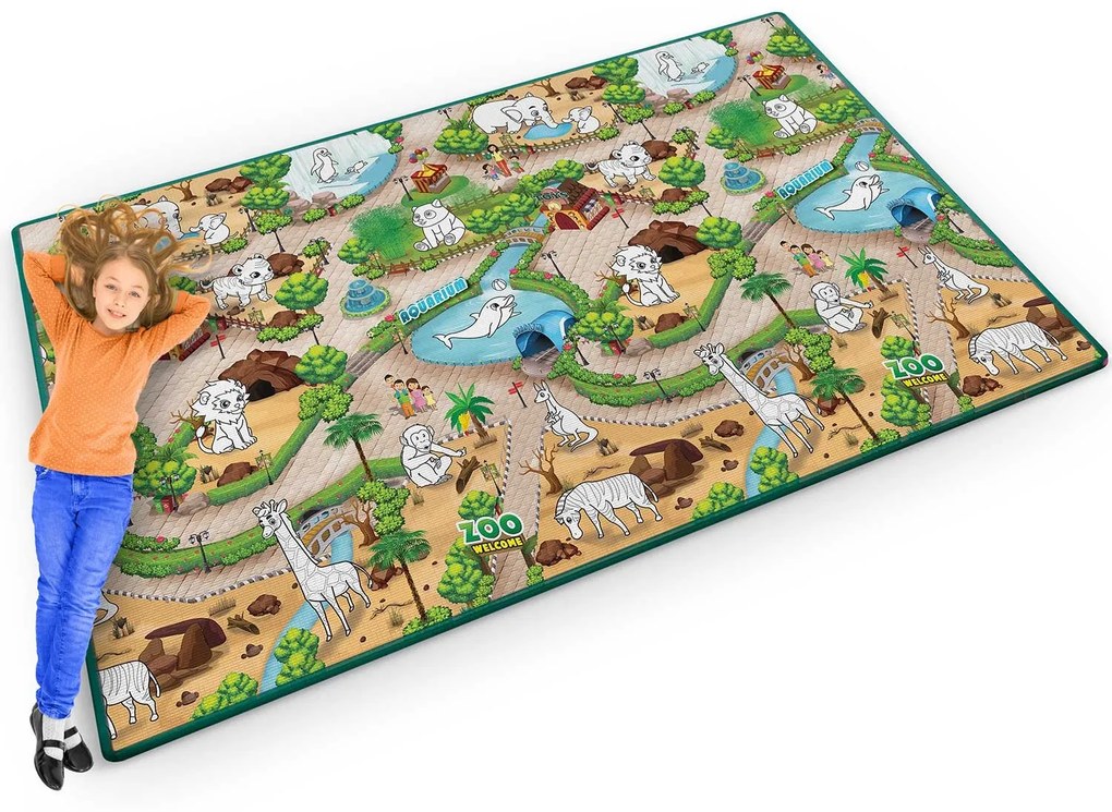 Rolovaná penová podložka na vyfarbovanie 200 x 120 x 0,3 cm Ricokids RK-343