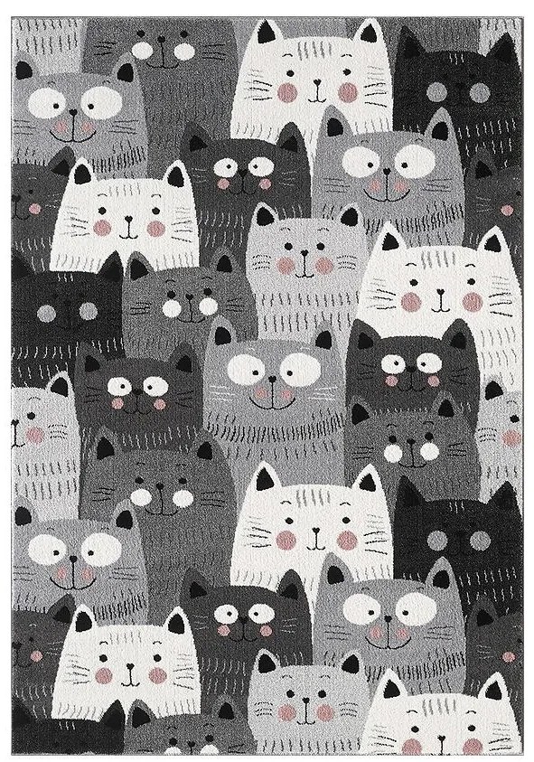 Koberec Frisee Soft Kids 1,33/1,9 F0711 šedá