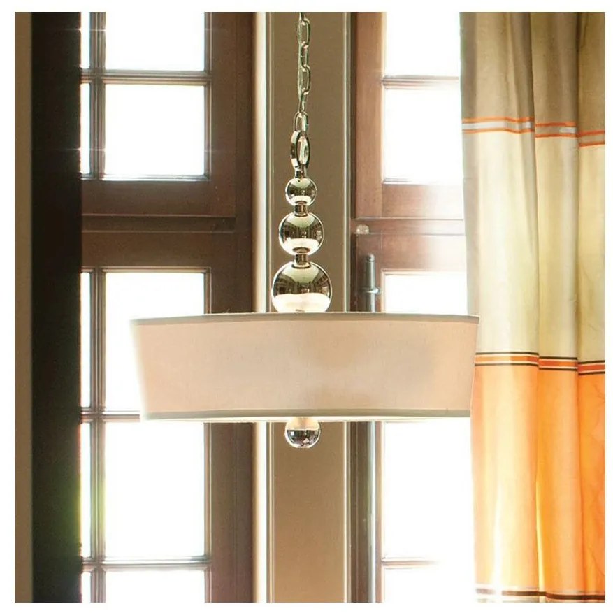 Hinkley HK-ZELDA-P-B-PN - Luster na reťazi ZELDA 3xE27/60W/230V lesklý chróm