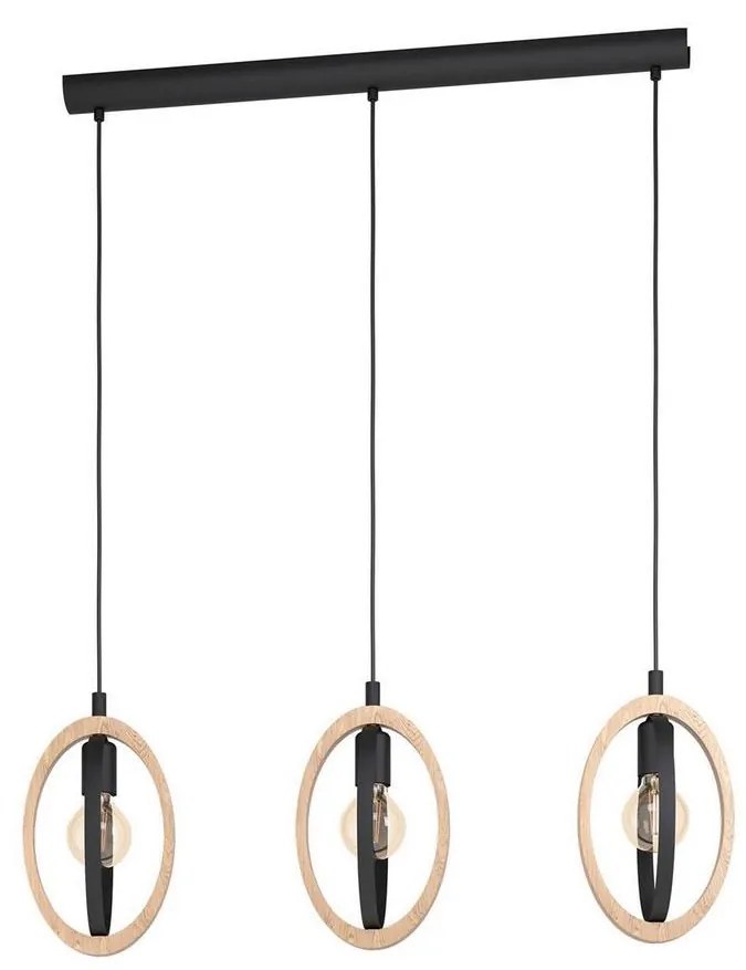 Eglo 43462 - Luster na lanku BASILDON 3xE27/40W/230V