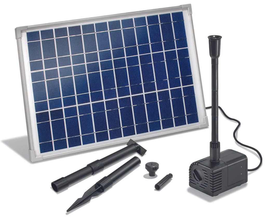 Súprava solárneho čerpadla HEISSNER s efektom 610 l/h vrátane 2 efektov SP610-00