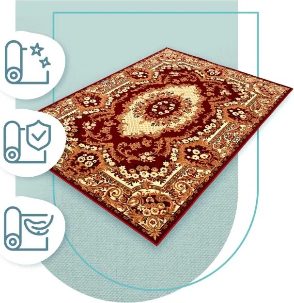 Koberec Agnella Standard kráľovsky bordový