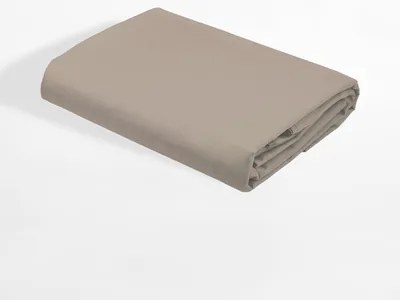 Saténové prestieradlo s gumičkou taupe PURE 160x200 cm
