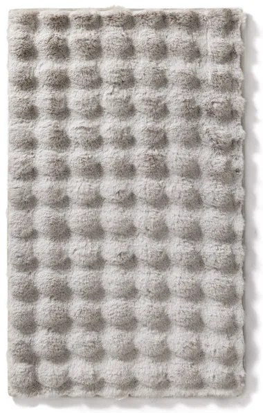 Kúpeľňový koberček Bubbles strieborný