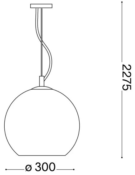 Ideal Lux - Luster na lanku NEMO 1xE27/42W/230V pr. 30 cm béžová