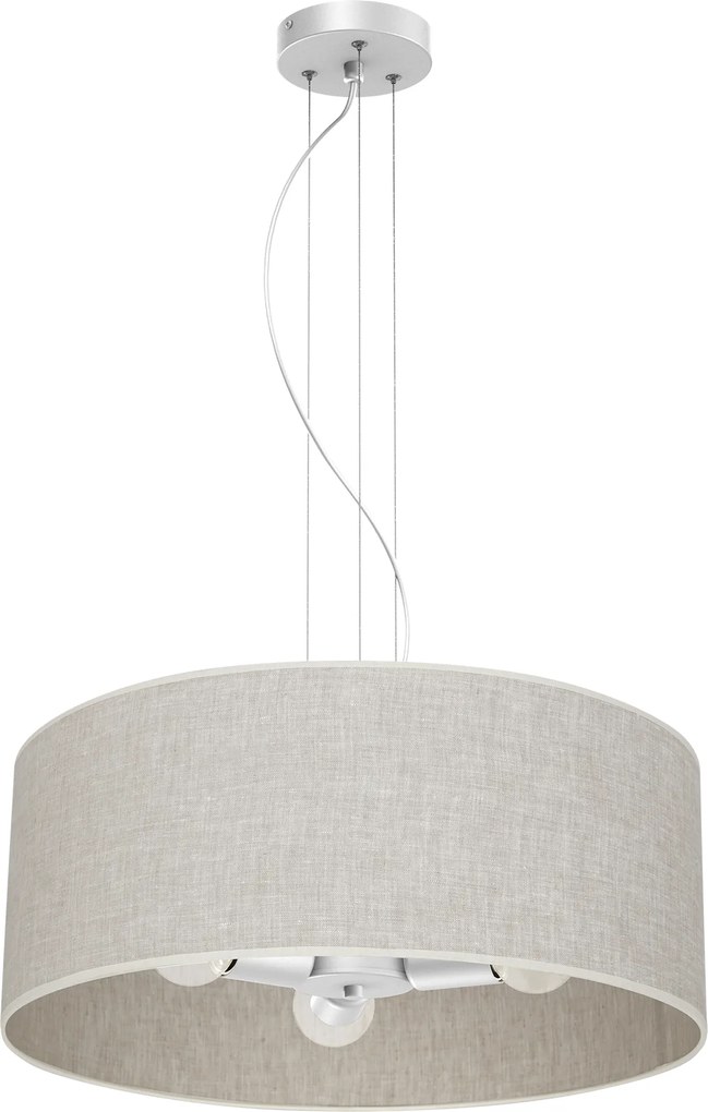 Závesné svietidlo Lino, 1x ľanové tienidlo, (fi 50cm), w