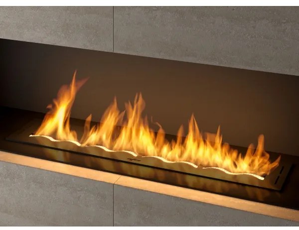 InFire - Vstavaný BIO krb 7,5x100 cm 6kW čierna