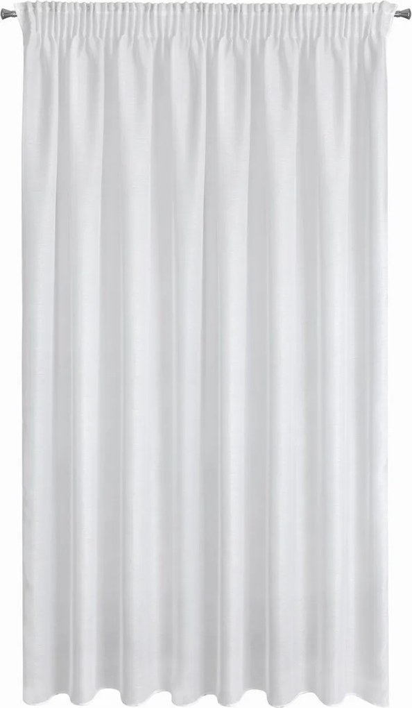 ZÁCLONA NA PÁSKE REBECCA 300X270 CM BIELA