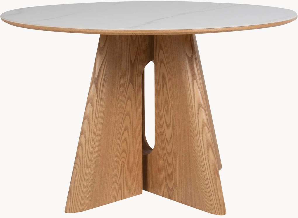 Jedálenský stôl's keramickou doskou Auren, Ø 120 cm