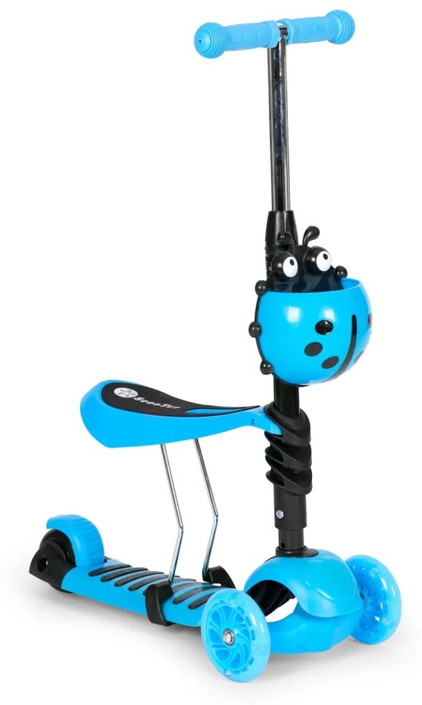 Balančná kolobežka pre deti EcoToys lienka 5v1 modrá