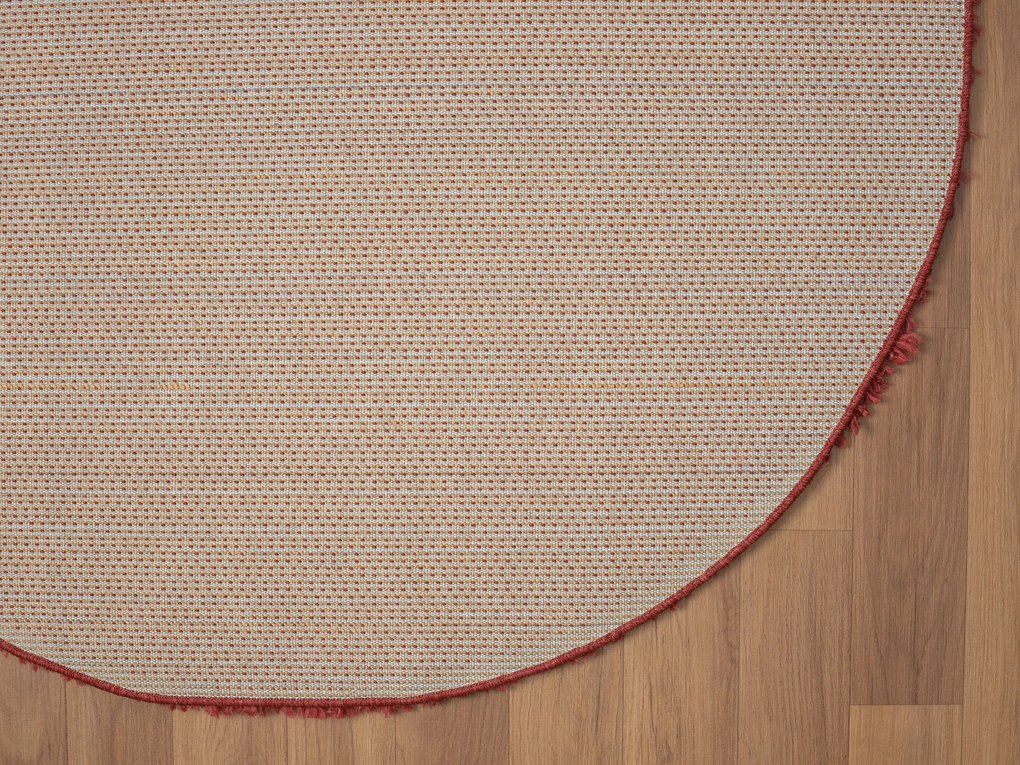 My Flair, Kusový koberec My Shaggy weinrot kruh, 150x150 (priemer) kruh, červená, chodba / predsieň