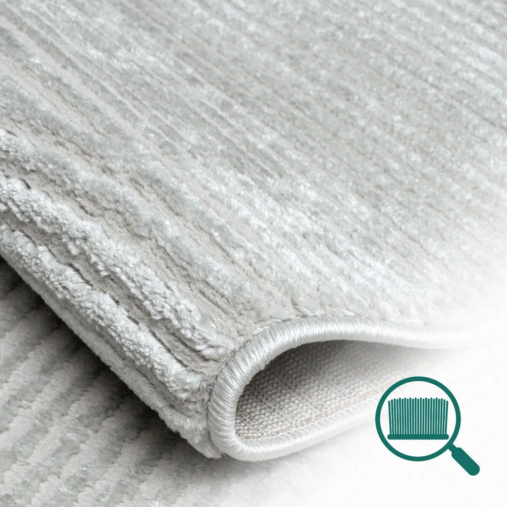 Angel Carpet, Kusový koberec Zafiro 25 Grey, 80x150, šedá, kancelária