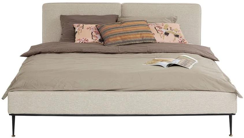 Celočalúnená manželská posteľ EASTER 180x200 cm - krémová
