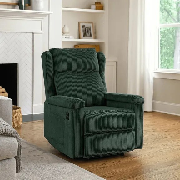 Masážne kreslo ANDREA, zelený menčester