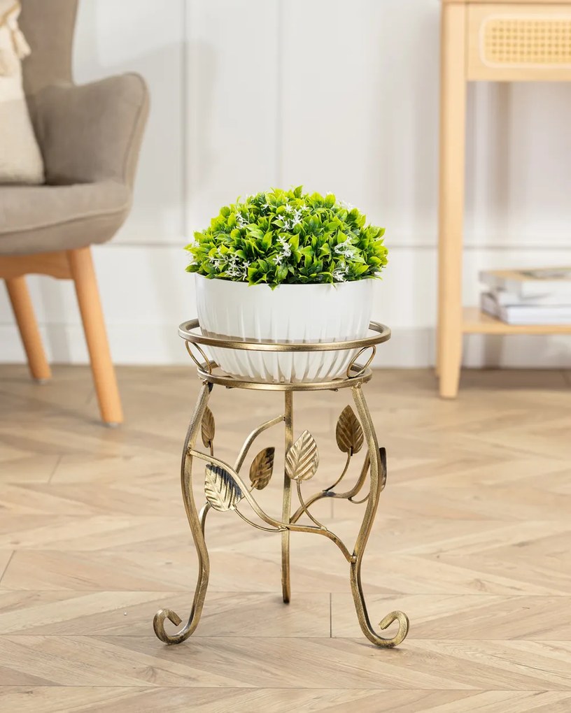 STOJAN NA KVETINÁČ ELMER 41X33 CM ZLATÁ