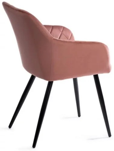 SADA 2x Jedálenská stolička RICO ružová