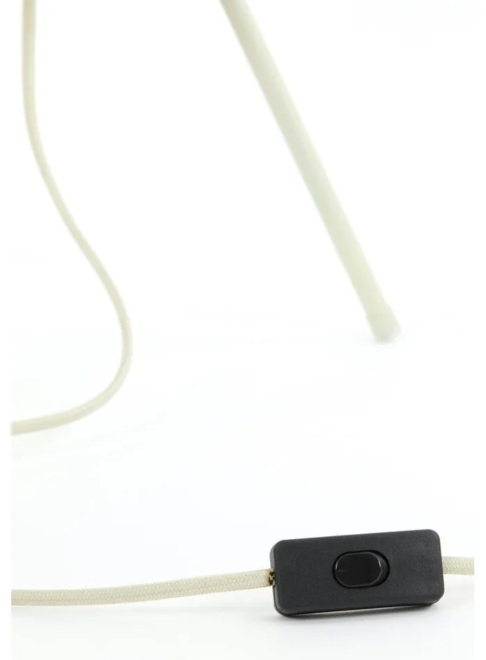 Krémová stolová lampa (výška 60 cm) Plumeria - Light & Living