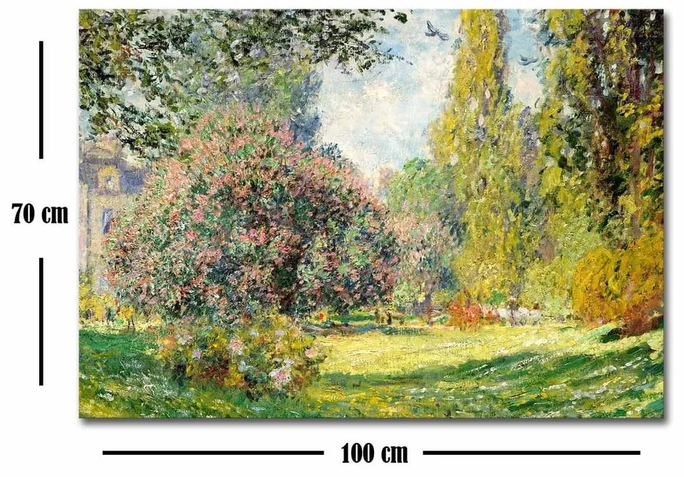 Nástenná reprodukcia na plátne Claude Monet, 100 × 70 cm