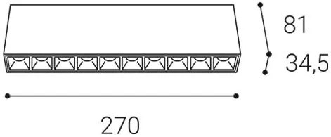 LED2 LINEAR ON 10, W 20W 3000K 1251331