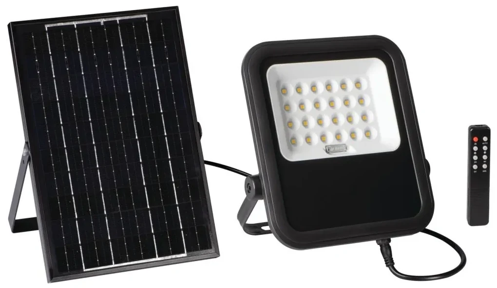 Kanlux 36606 - LED Reflektor so sol. panelom a senz. 10W/10000 mAh 3,2V IP65 +DO KX2505