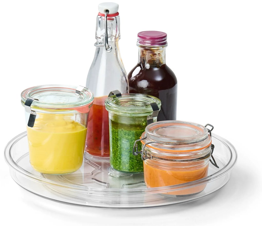 Otočná platňa, priehľadná