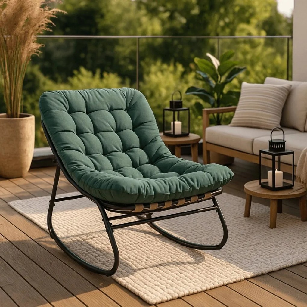 PROXIMA.store - Relaxačné hojdacie kreslo AURORA FARBA: zelená