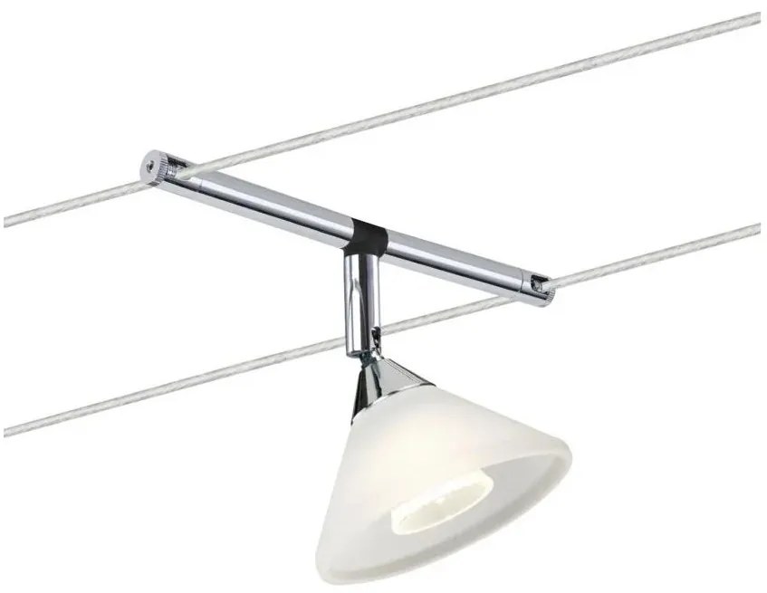 Paulmann 94138 - 1xGU4/10W Bodové svietidlo COLMAR 12V biela/lesklý chróm