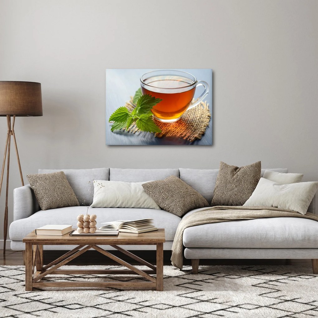 Obraz šálky s čajom (70x50 cm)
