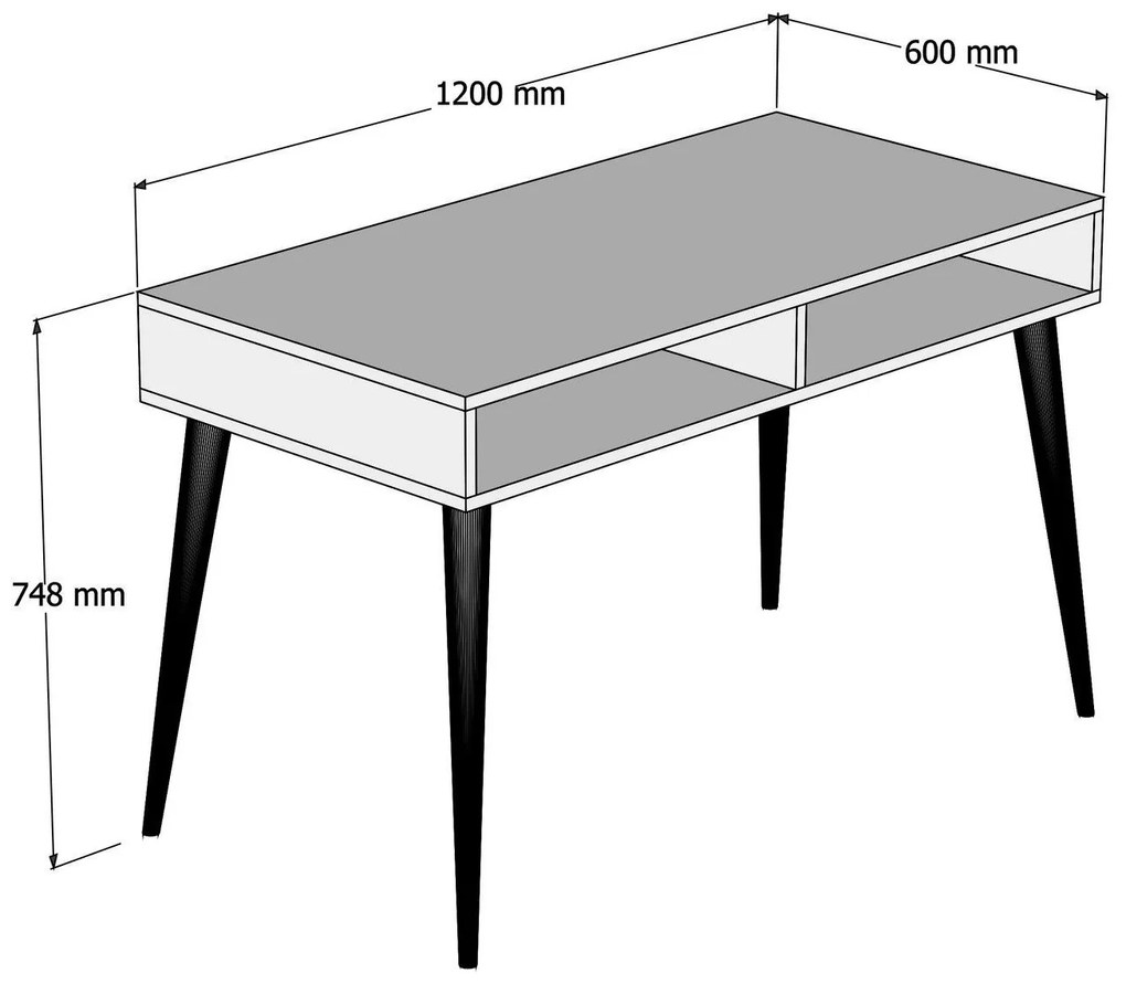 Písací stôl NOVO orech