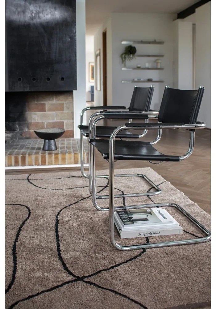 Hnedý prateľný bavlnený koberec 140x200 cm Shadow – Mette Ditmer Denmark