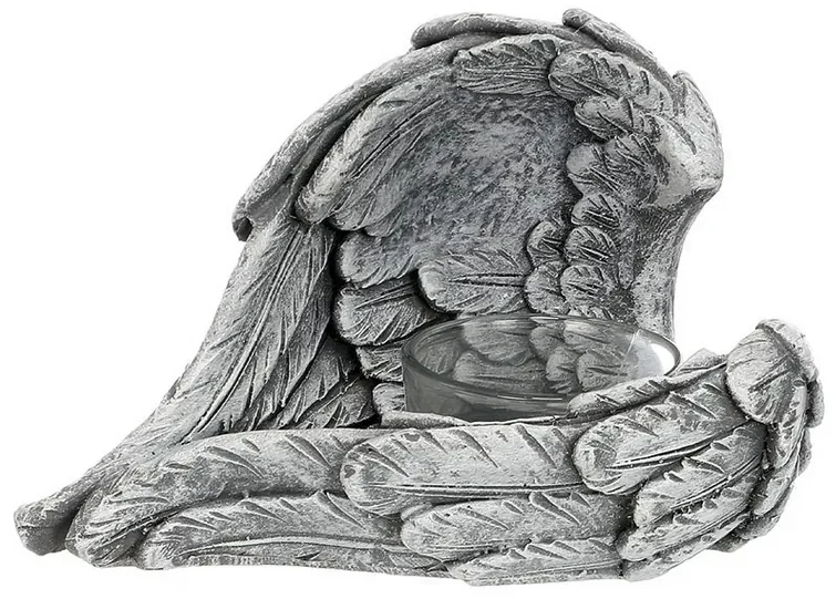 Anjelské krídla svietnik 13 cm