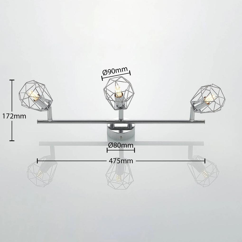 Lindby Giada stropné LED svietidlo troj-plameňové