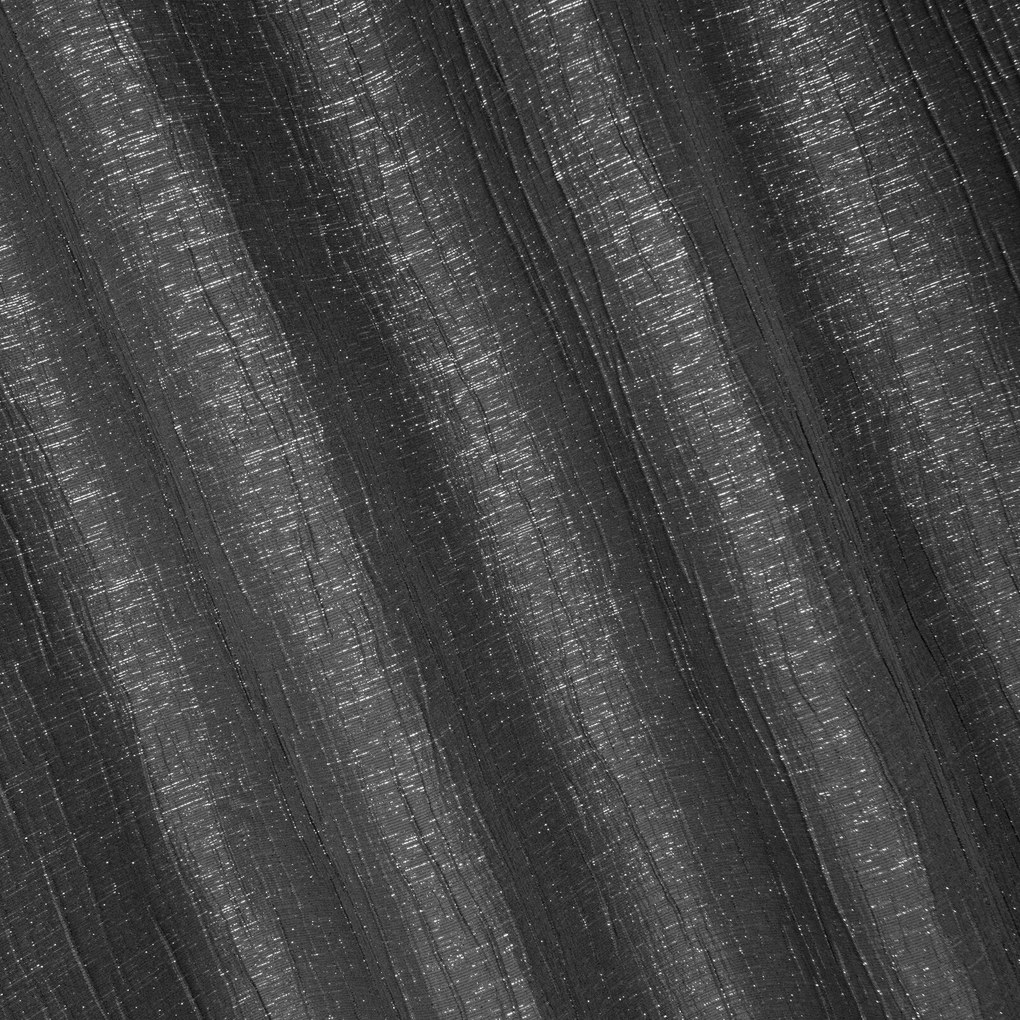 ZÁVES NA KRÚŽKOCH RENNE 140X250 CM ČIERNA