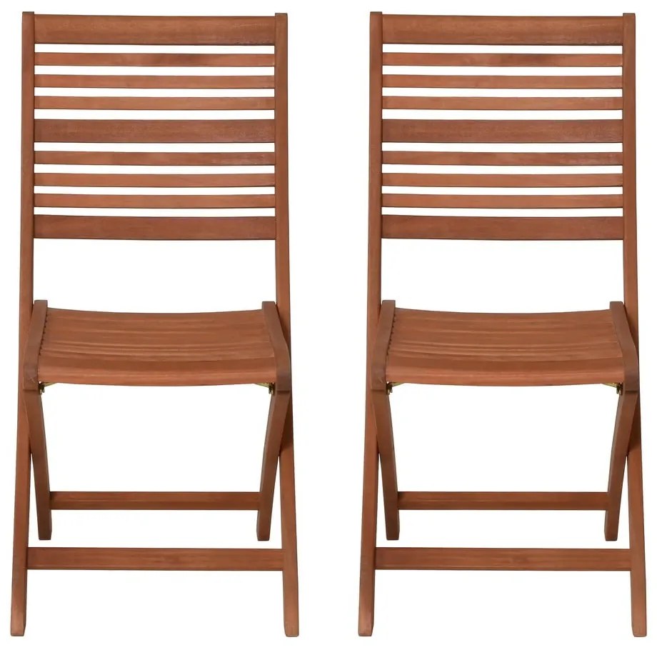 Drevené záhradné stoličky v prírodnej farbe v sade 2 ks Savannah – Garden Pleasure