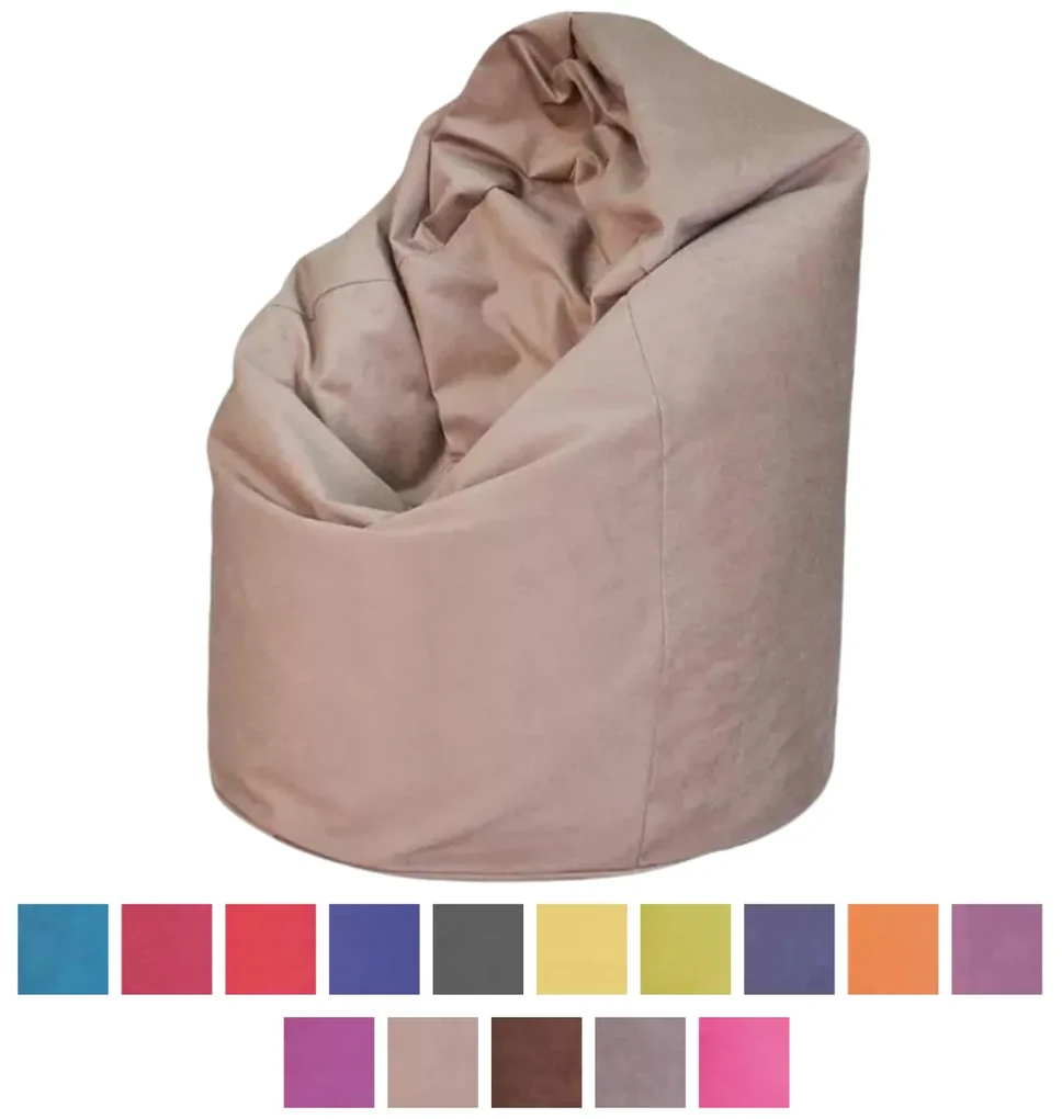 Sedací vak Amore – extra mäkký vak z plyšu pre maximálne pohodlie Farba: A46 - fuchsia