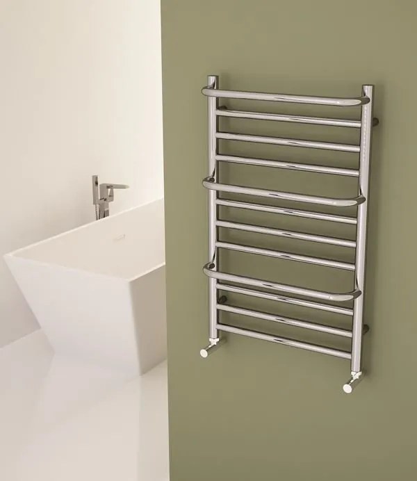 Sapho Sapho, MANISA vykurovacie teleso 600x1328 mm, s piatimi madlami pre uterák, chróm, IZ111