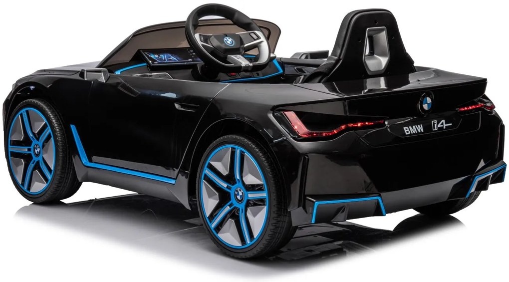 Detské elektrické autíčko na diaľkové ovládanie BestBerg BBCC-20B - BMW i4 / od 3 rokov / nosnosť 30 kg / čierne
