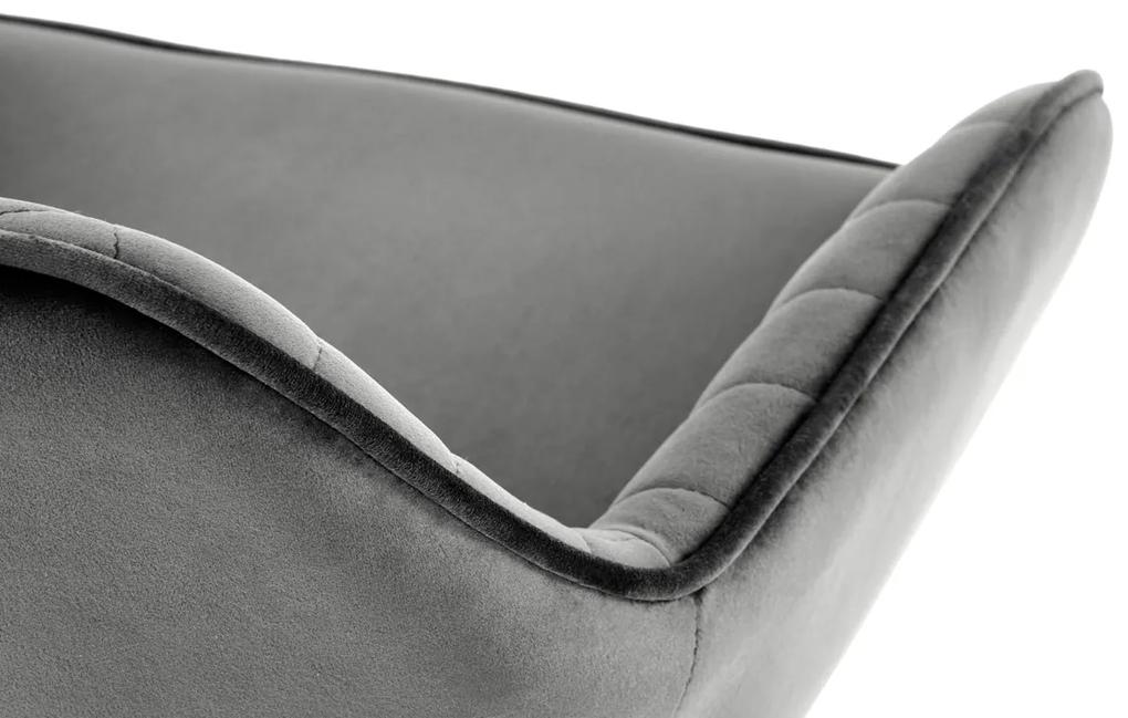 Barová stolička H-103 - sivá / čierna
