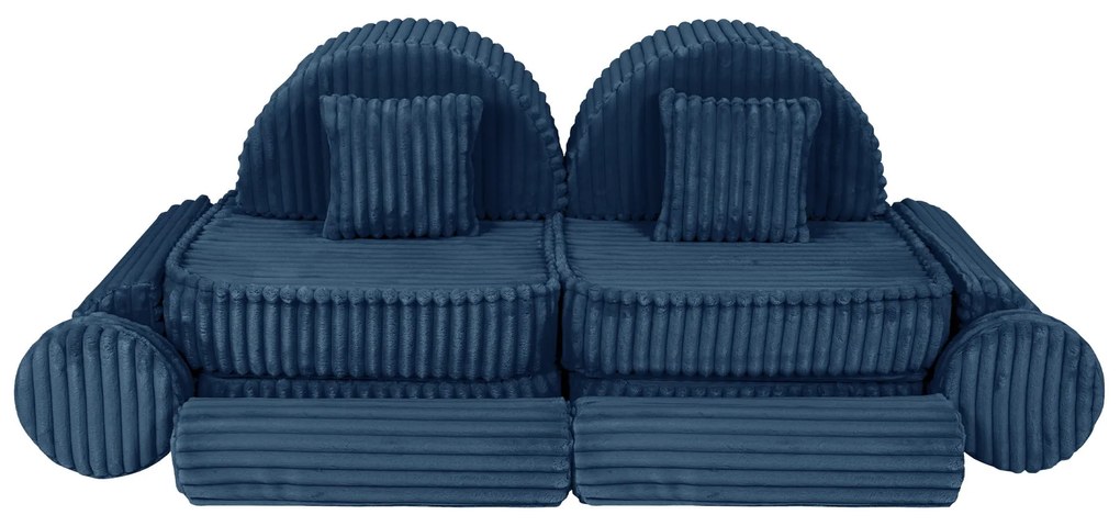 MeowBaby® Churros detská pohovka Max, Midnight Blue