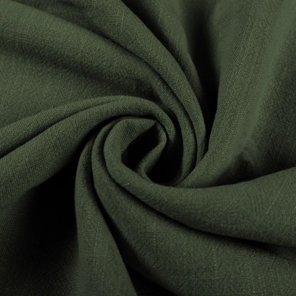 Biante Ľanová dekoračná obliečka na vankúš LEN-020 Khaki zelená 50 x 70 cm
