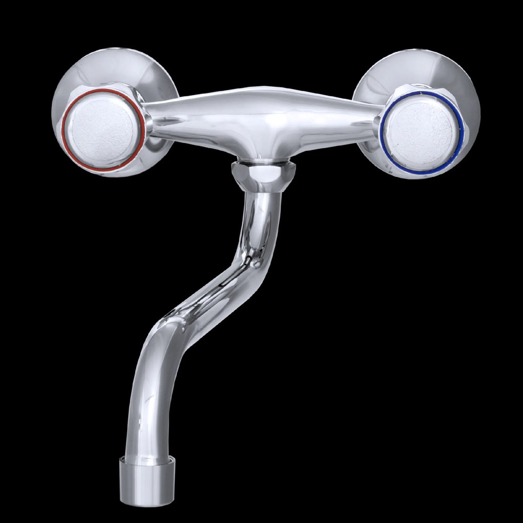 Gamma Clasic S, nástenná drezová batéria 150mm, chrómová, GMA-BCCS-S-CH