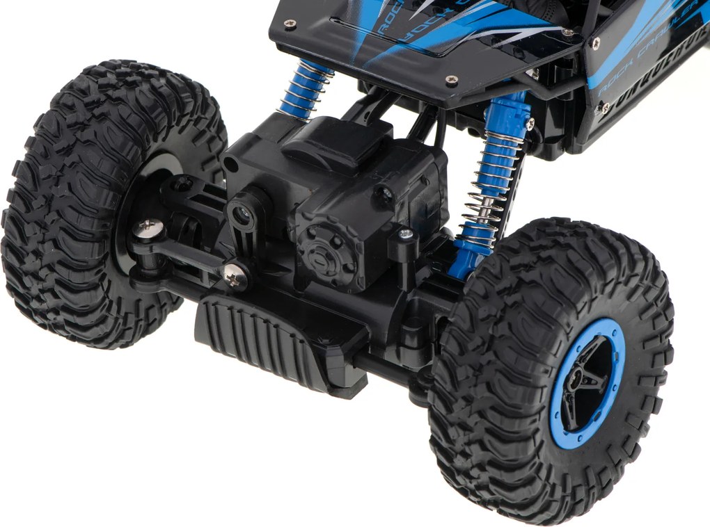KIK RC Rock Crawler HB 1:18 4x4 - diaľkovo ovládané terénne auto, modré