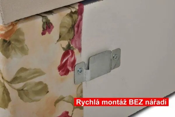 Čalúnená posteľ DALAS, 200x200, levanduľa + fialová (levanduľa 3741/104 + art14861)