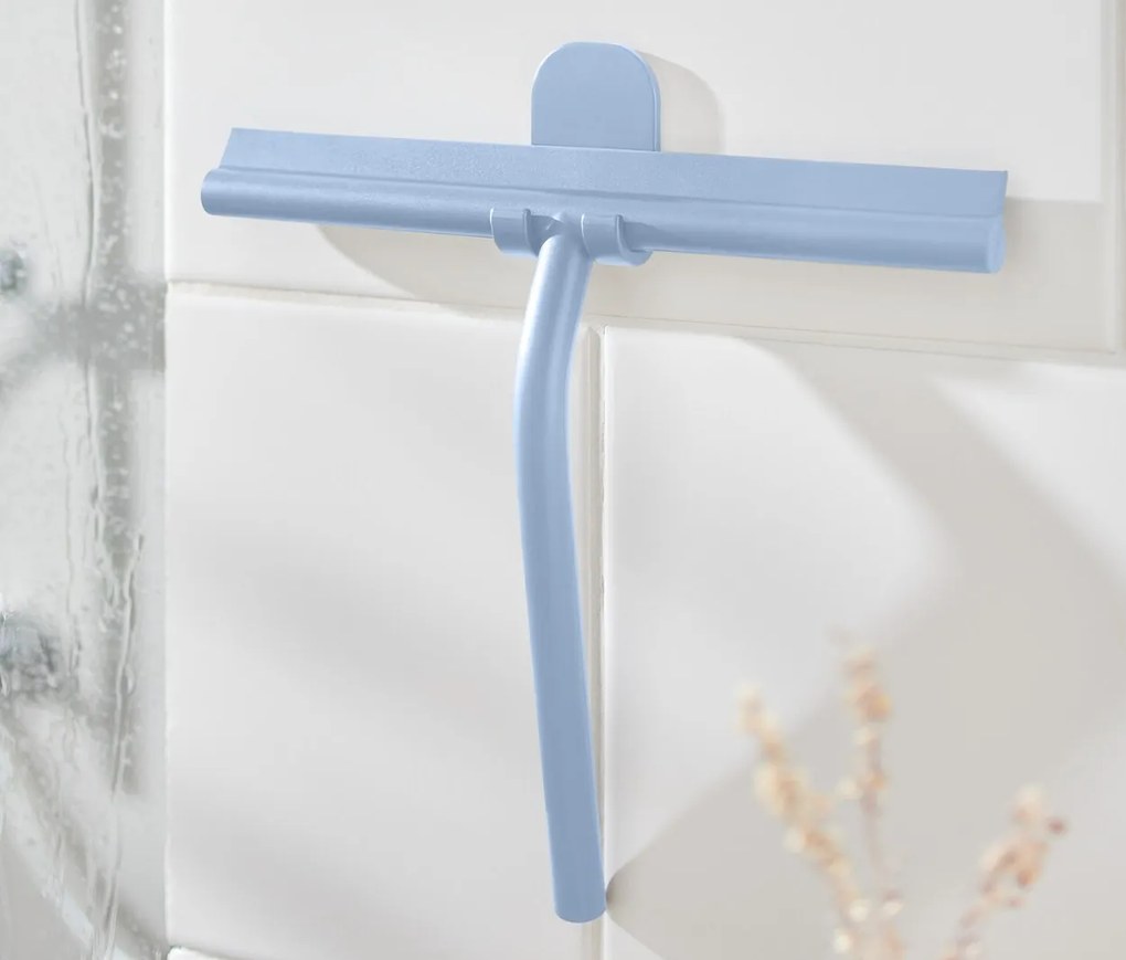 Kúpeľňová stierka s držiakom na stenu