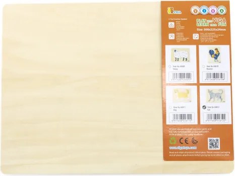 Puzzle na podložke s rúčkami Viga 44612 mačka
